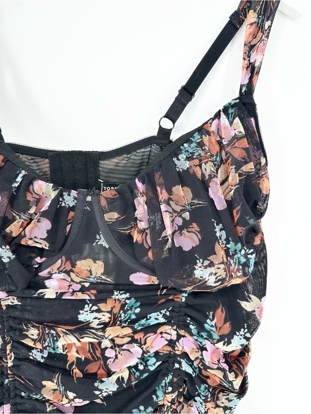Torrid Curve Ruched Mesh Chemise - Picture 9 of 16